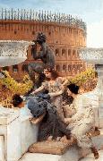 Sir Lawrence Alma-Tadema,OM.RA,RWS The Colosseum oil